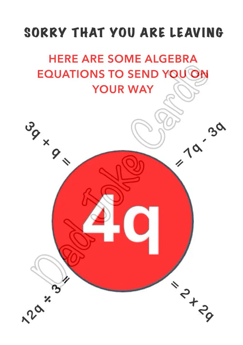 4q leaving card/job change