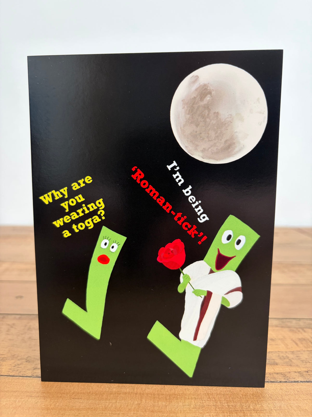 ‘Roman-tick’ Valentines/anniversary card (blank inside)