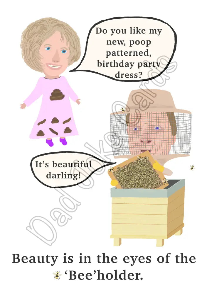 ‘Bee’holder birthday card