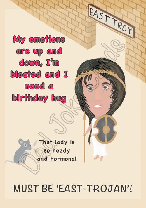 East-Trojan Lady - Greetings card